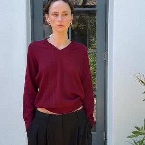 Women's Burgundy Sweater